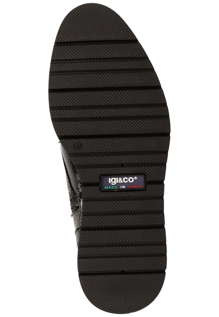 IGI&CO Stiefelette Leder Schwarz Lack