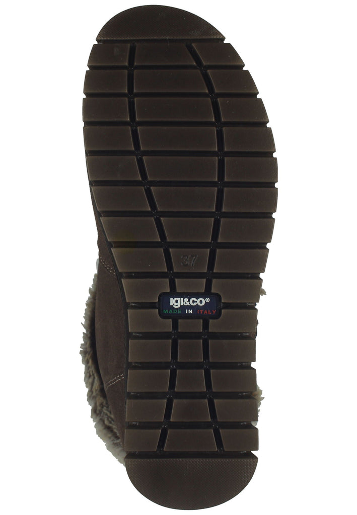 IGI&CO Stiefelette Leder/Textil Braun Warmfutter
