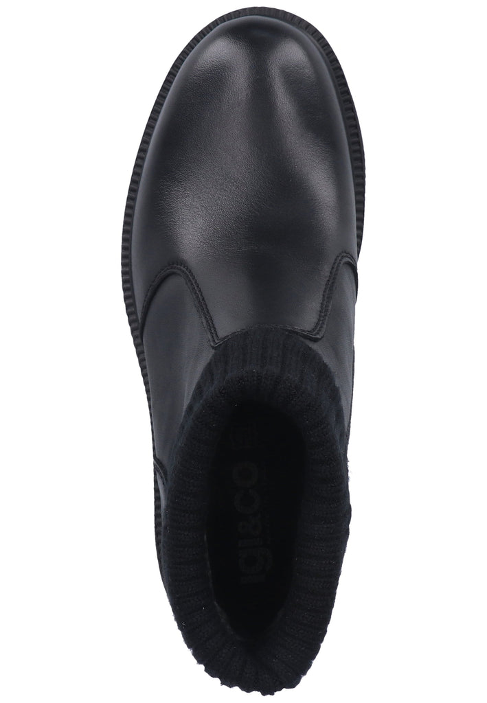 IGI&CO Stiefelette Leder/Textil Schwarz