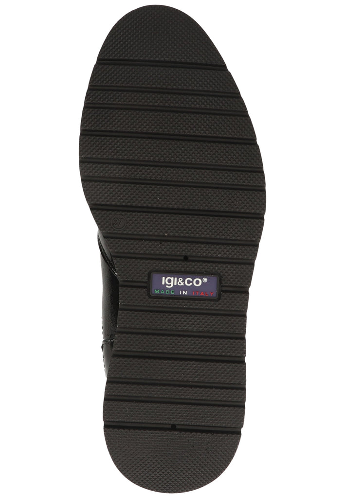 IGI&CO Stiefelette Leder/Textil Schwarz Lack