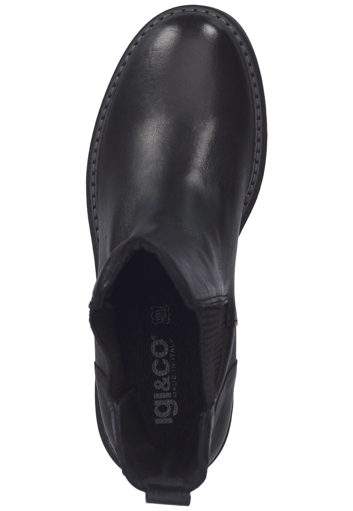 IGI&CO Stiefelette Lederimitat Schwarz