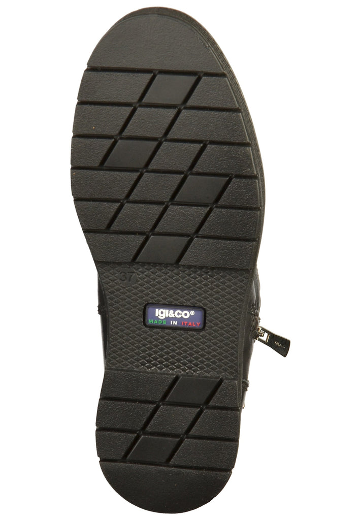 IGI&CO Stiefelette Nappaleder Schwarz