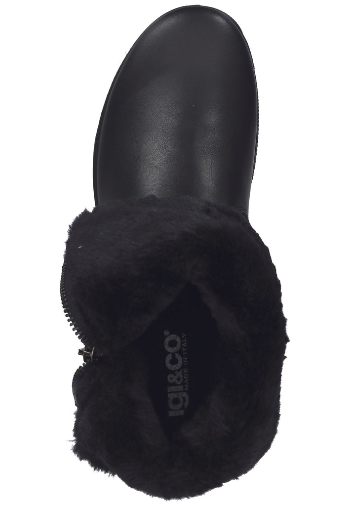 IGI&CO Stiefelette Nappaleder Schwarz Warmfutter