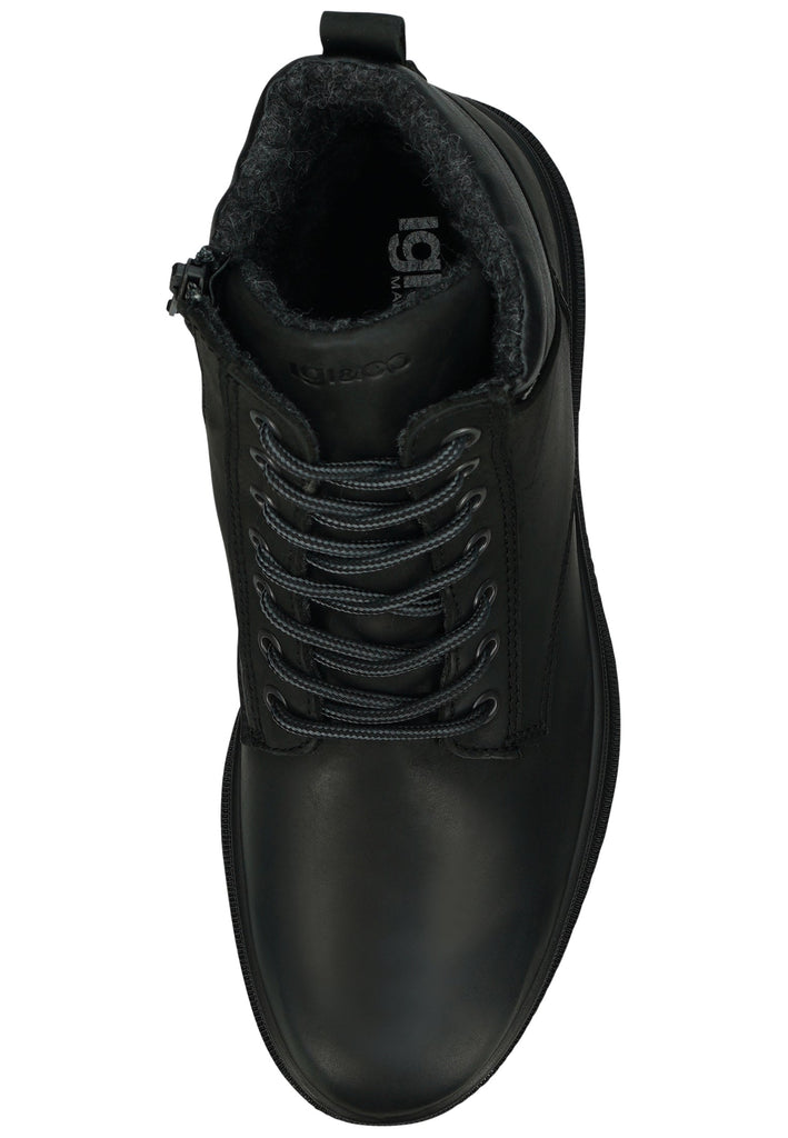 IGI&CO Stiefelette Nubukleder Schwarz Warmfutter