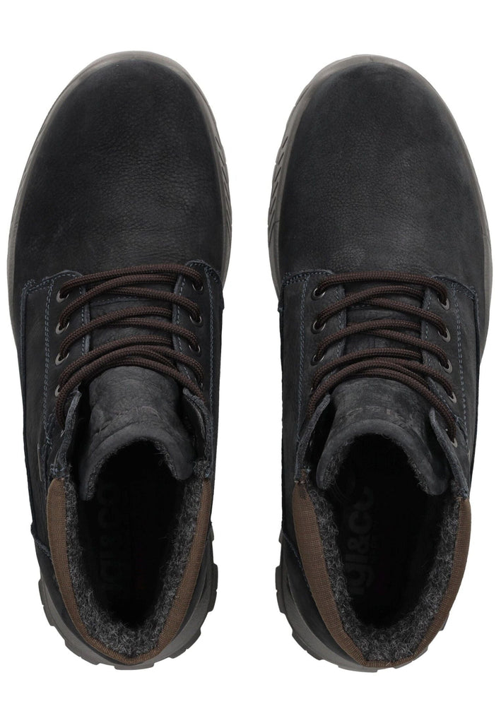 IGI&CO Stiefelette Nubukleder/Textil Blau Warmfutter