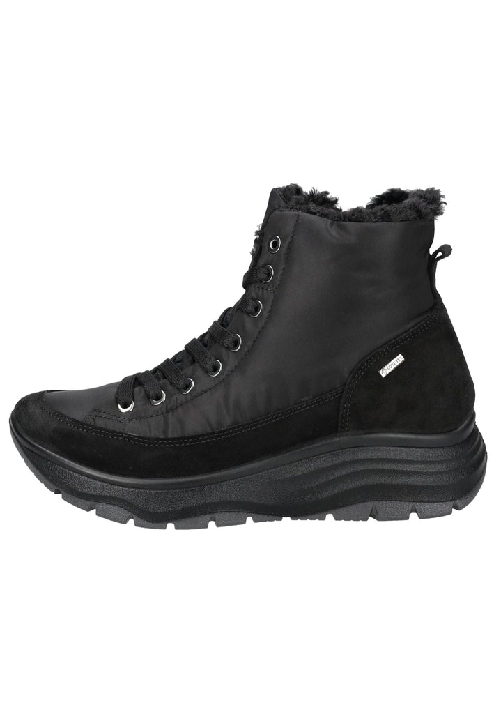 IGI&CO Stiefelette Nubukleder/Textil Schwarz