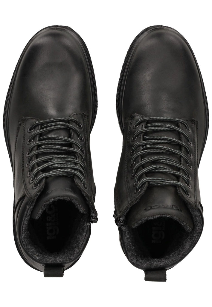 IGI&CO Stiefelette Nubukleder/Textil Schwarz Warmfutter