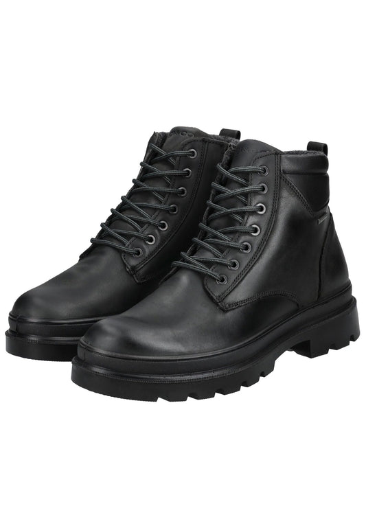 IGI&CO Stiefelette Nubukleder/Textil Schwarz Warmfutter