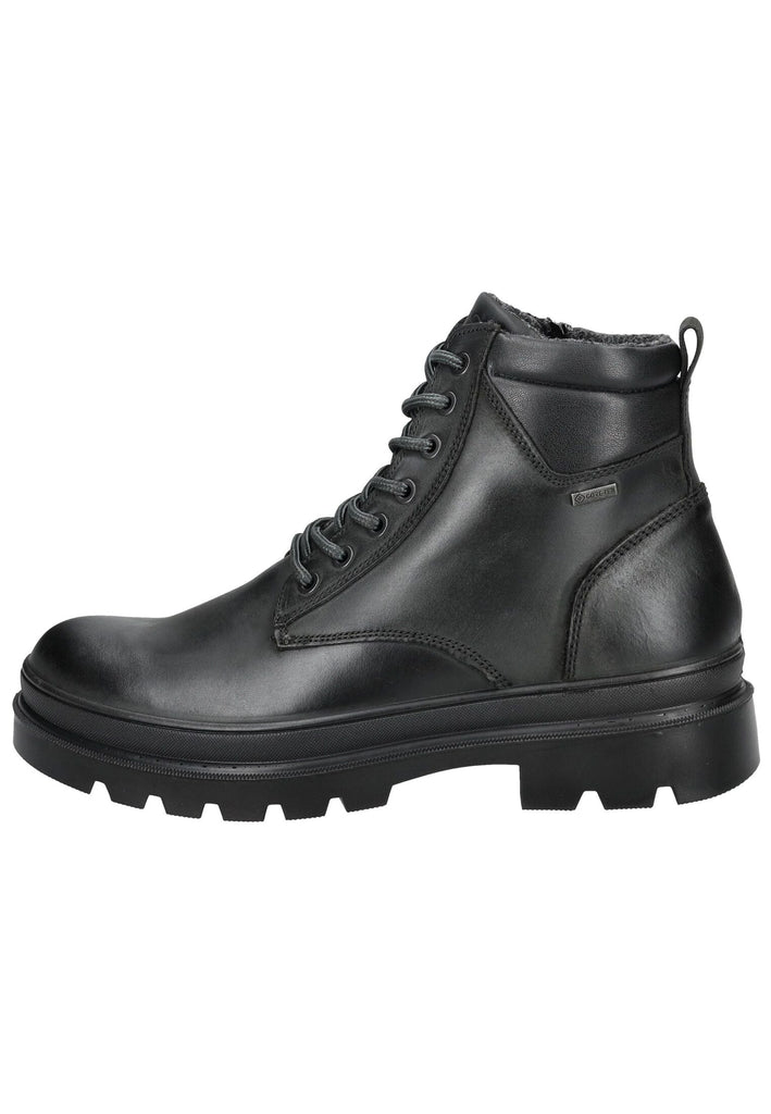 IGI&CO Stiefelette Nubukleder/Textil Schwarz Warmfutter