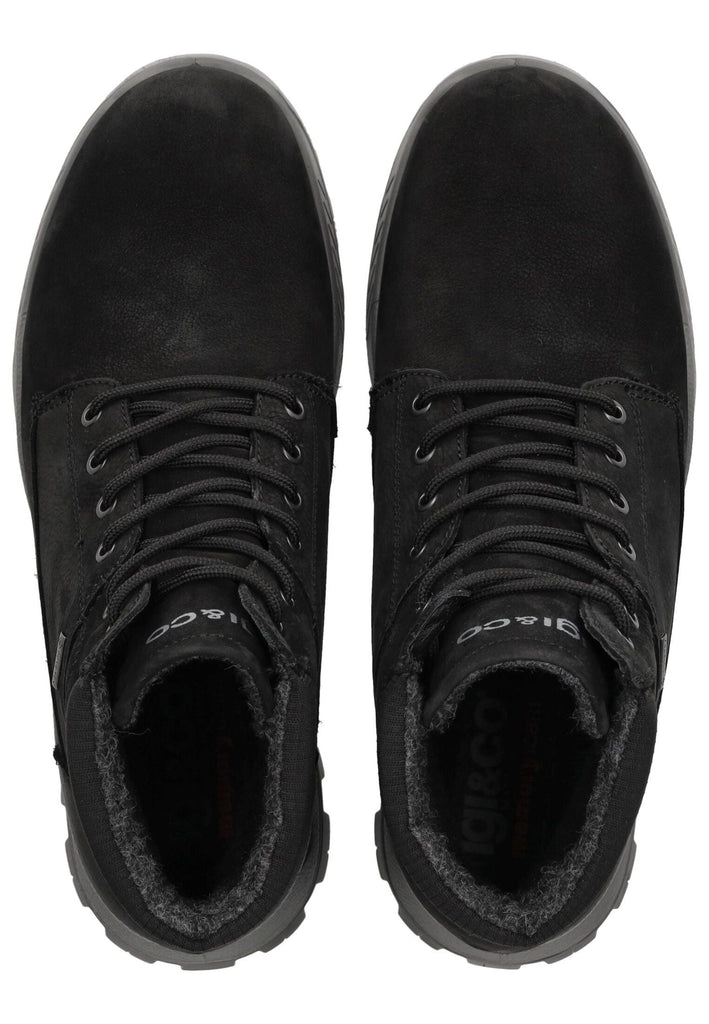IGI&CO Stiefelette Nubukleder/Textil Schwarz Warmfutter