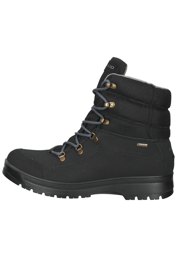 Stiefeletten IGI&CO Stiefelette Leder/Textil Schwarz Warmfutter