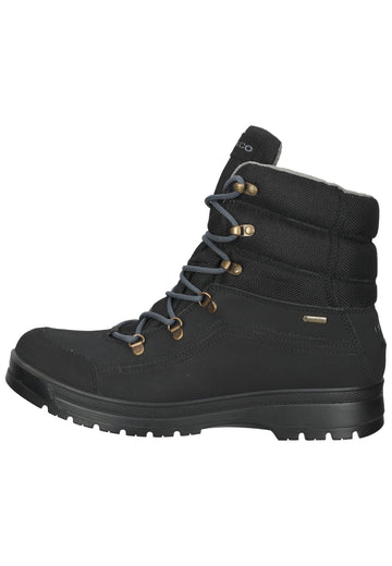 Stiefeletten IGI&CO Stiefelette Leder/Textil Schwarz Warmfutter