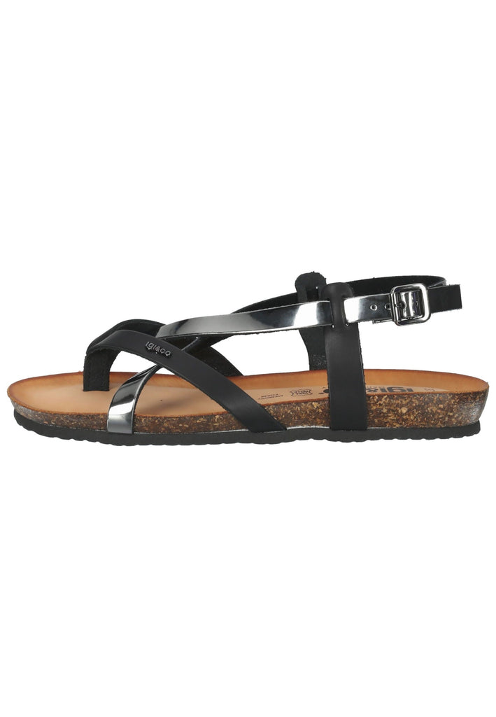 IGI&CO Zehensteg Leder Schwarz