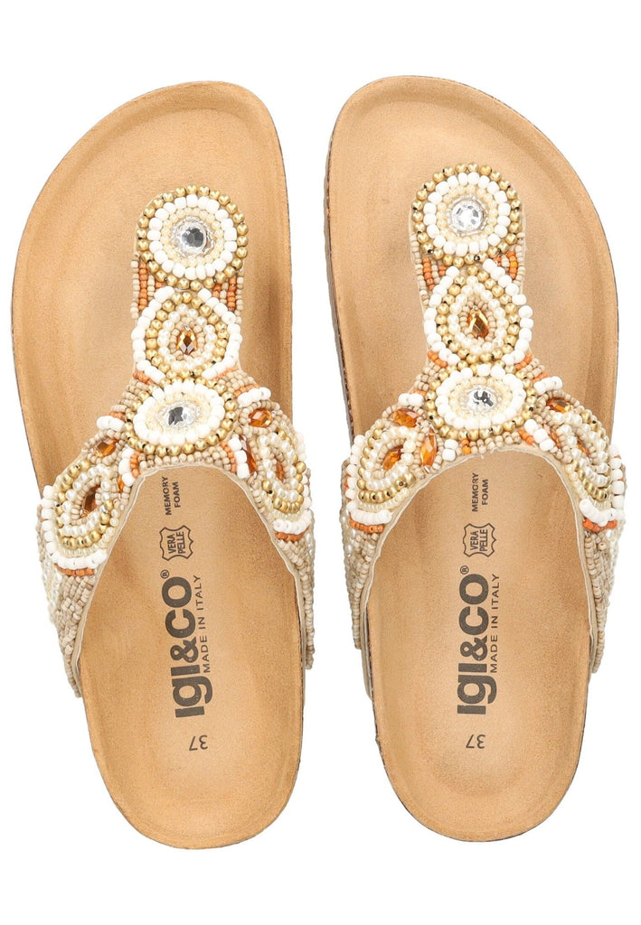 IGI&CO Zehensteg Leder/Synthetik Platin