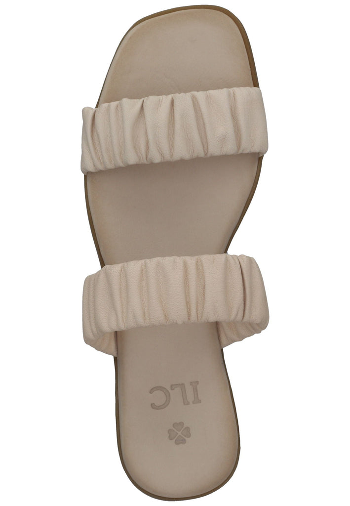 ILC Pantoletten Leder Beige