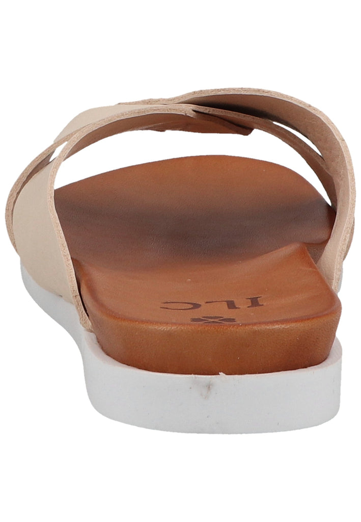 ILC Pantoletten Leder Beige