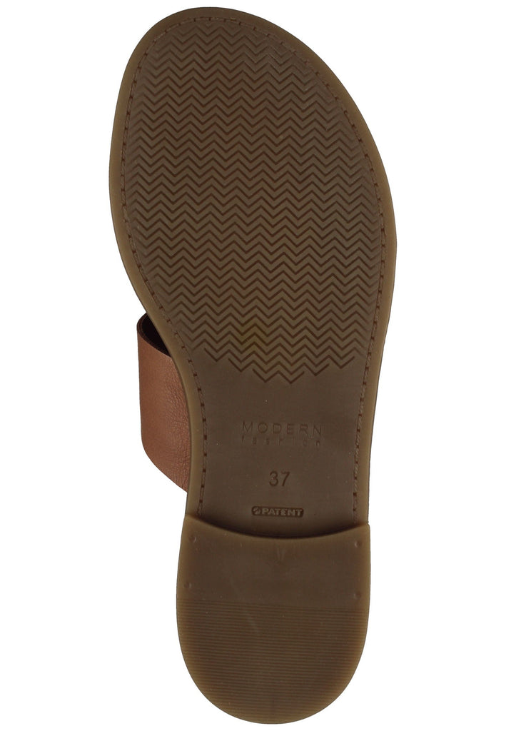 ILC Pantoletten Leder Braun