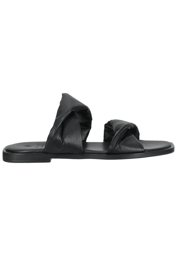 ILC Pantoletten Leder Schwarz