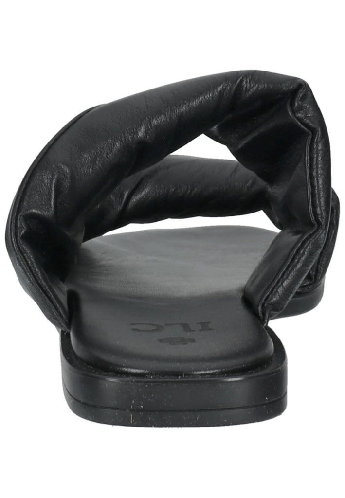 ILC Pantoletten Leder Schwarz