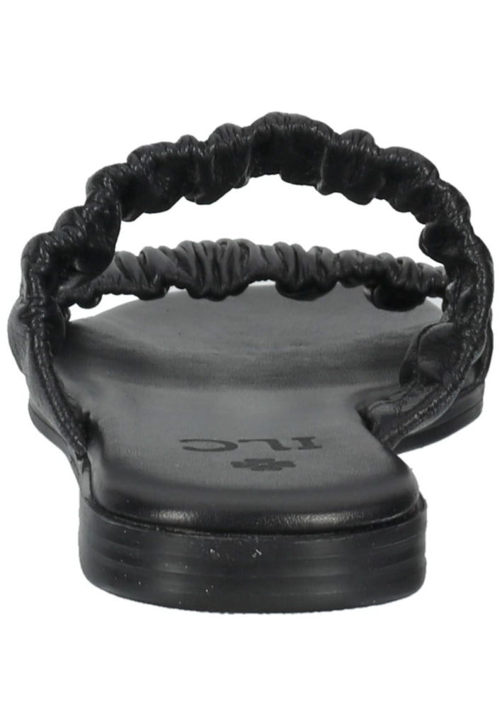 ILC Pantoletten Leder Schwarz