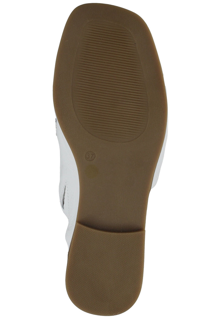 ILC Pantoletten Leder Weiß