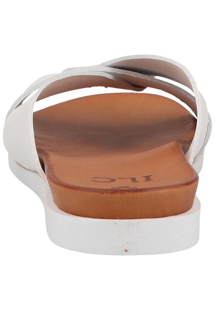 ILC Pantoletten Leder Weiß