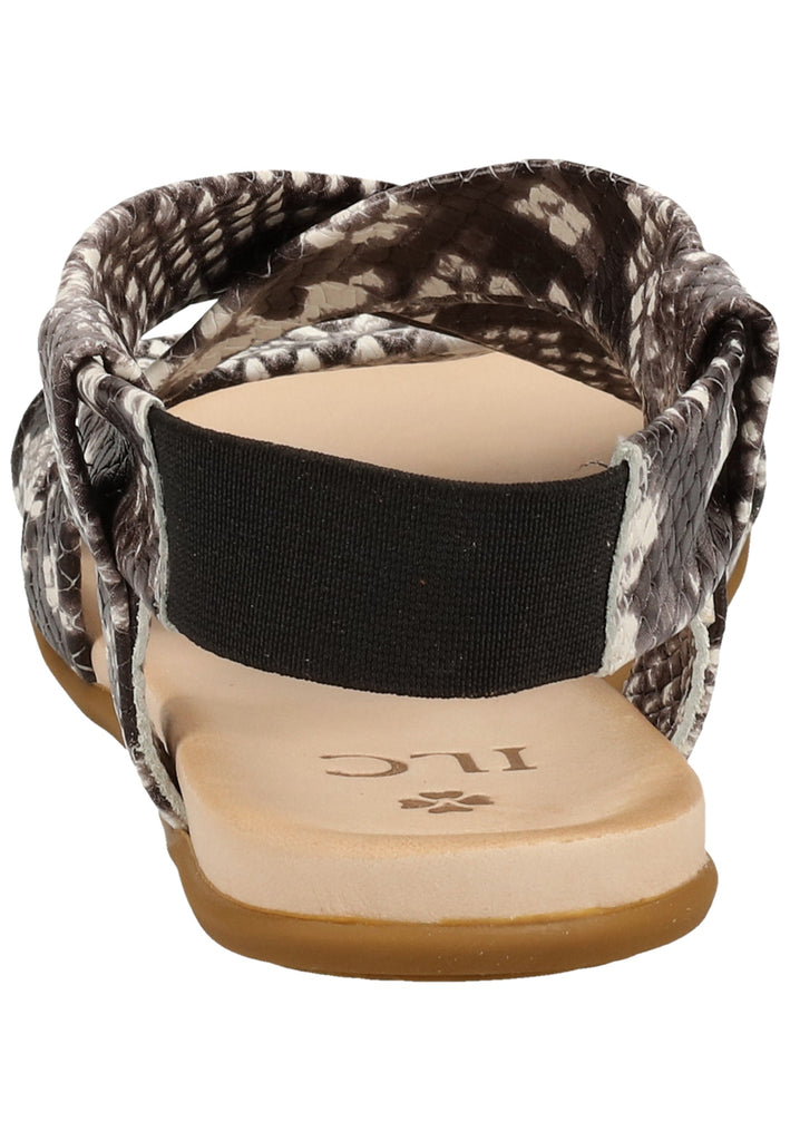 ILC Sandalen Leder Schwarz/Weiß