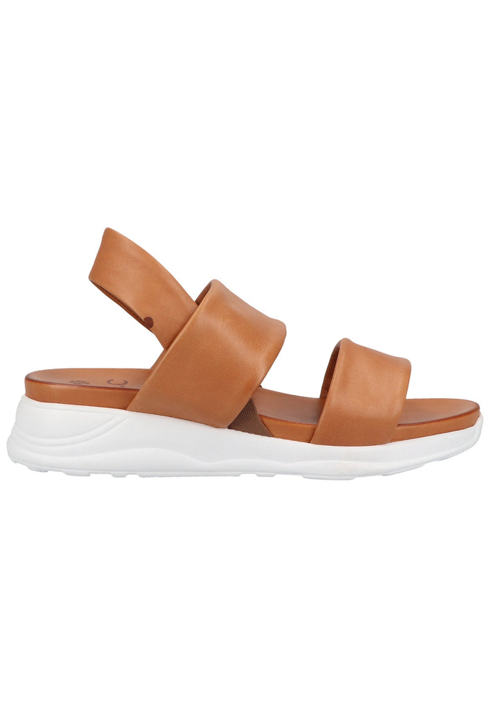 ILC Sandalen Leder/Textil Cognac