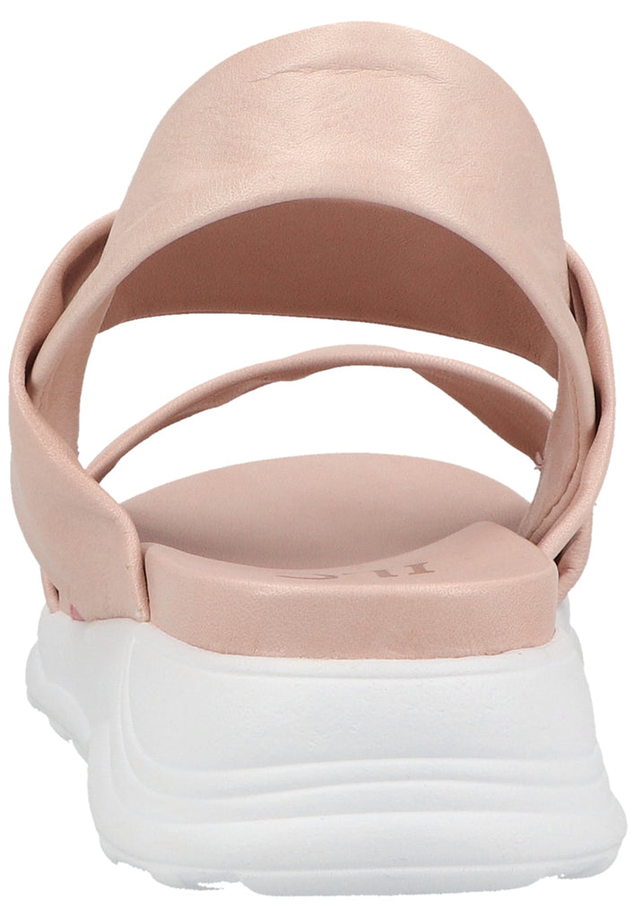 ILC Sandalen Leder/Textil Puder