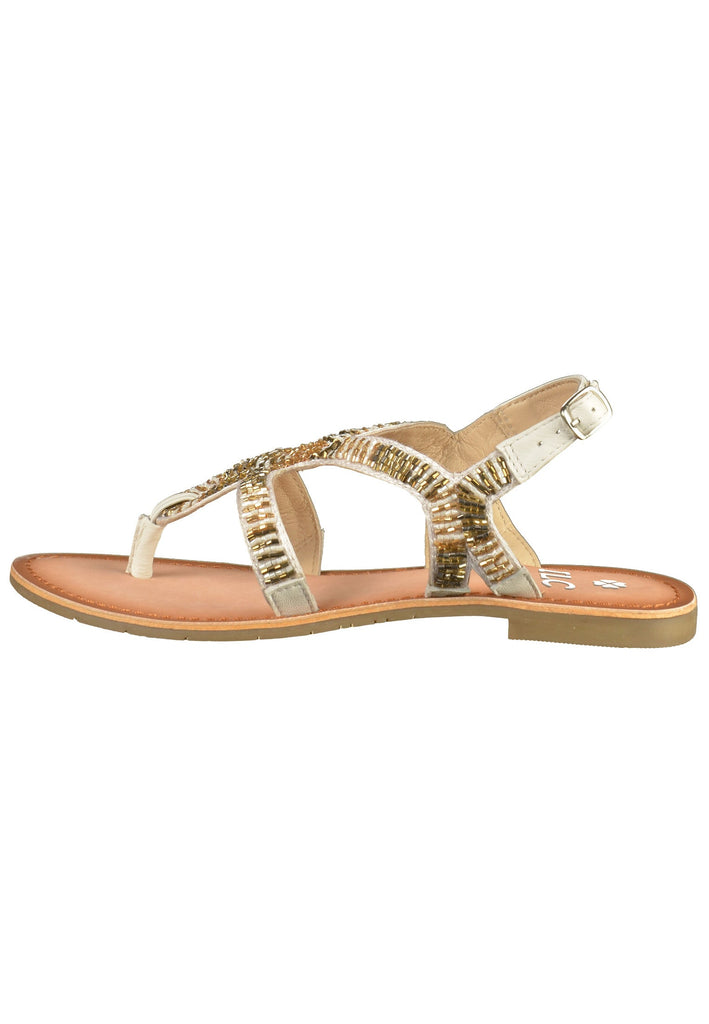 ILC Sandalen Leder/Textil Weiß