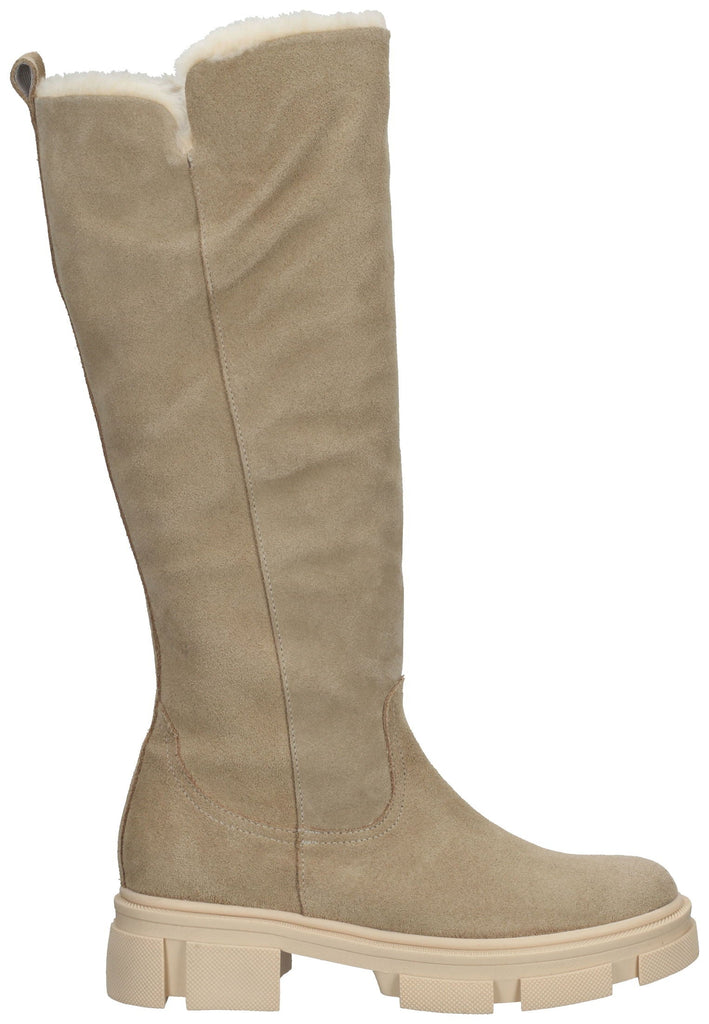 Stiefel ILC Stiefel Veloursleder Taupe Warmfutter