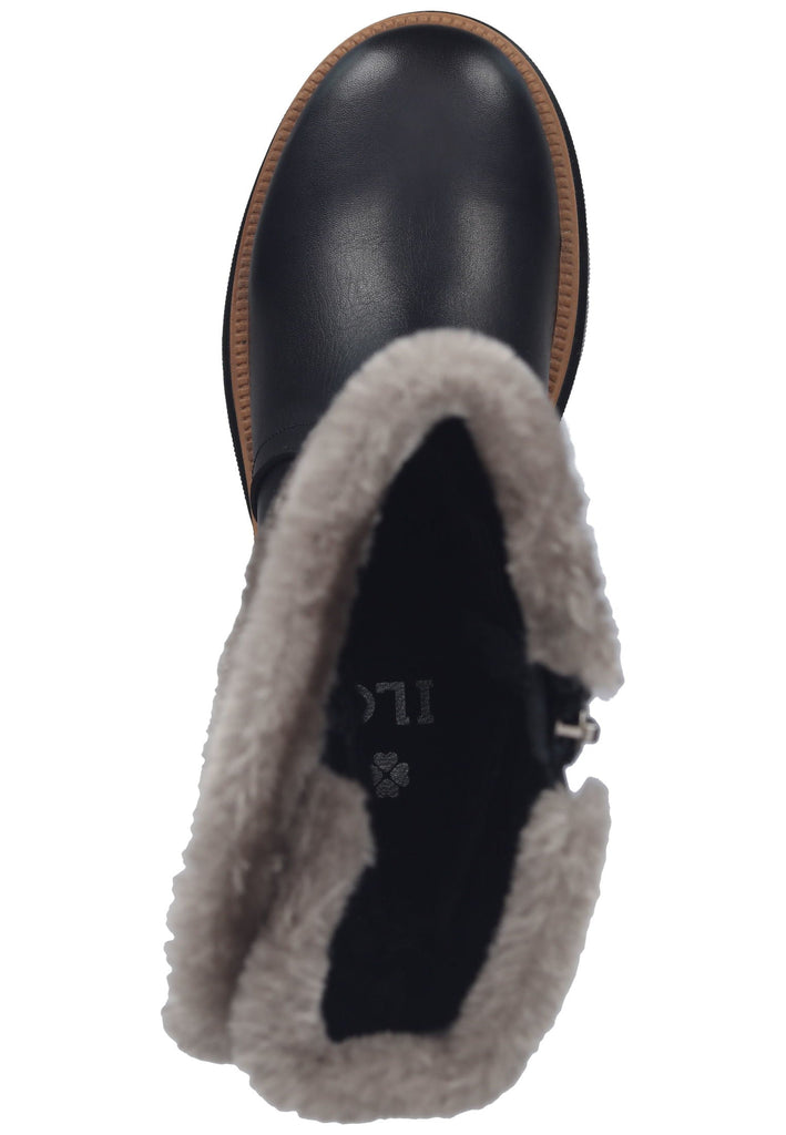 ILC Stiefel Leder Schwarz