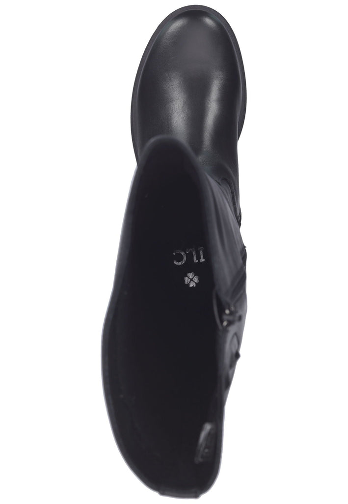 ILC Stiefel Leder Schwarz