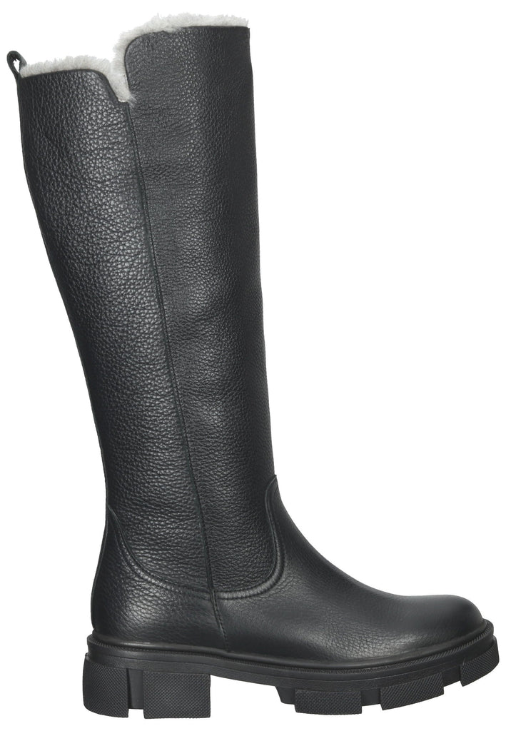 ILC Stiefel Leder Schwarz Warmfutter