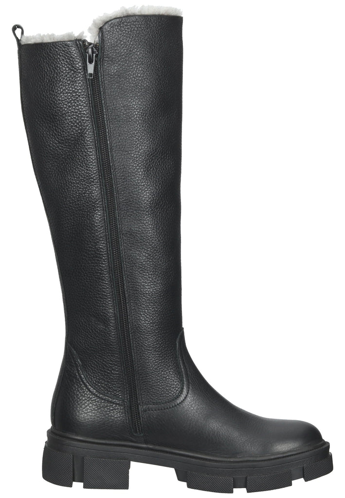 ILC Stiefel Leder Schwarz Warmfutter