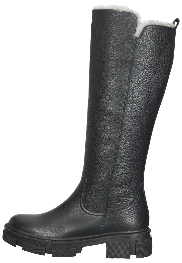 ILC Stiefel Leder Schwarz Warmfutter