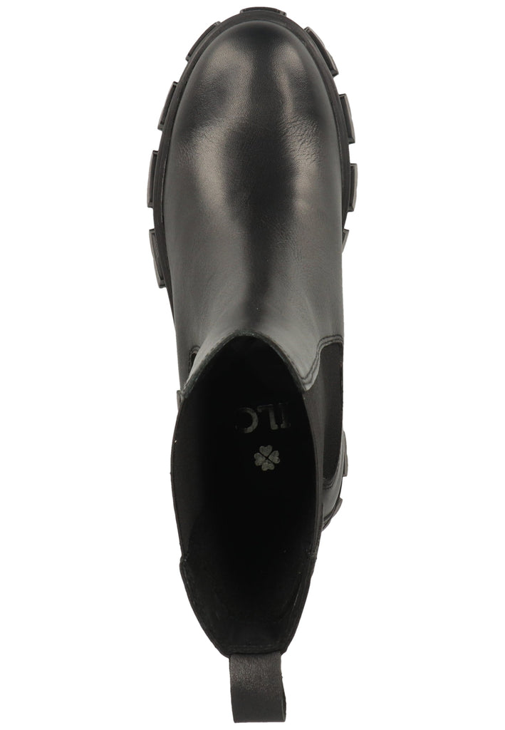 ILC Stiefel Leder/Textil Schwarz