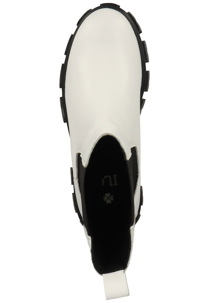ILC Stiefel Leder/Textil Weiß