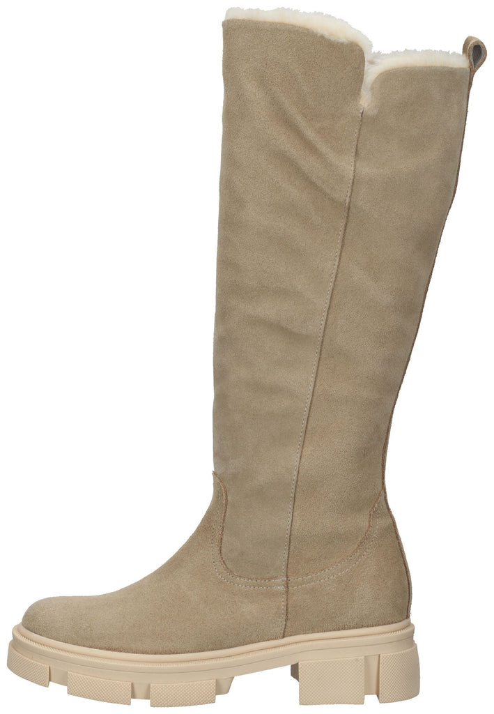 ILC Stiefel Veloursleder Taupe Warmfutter