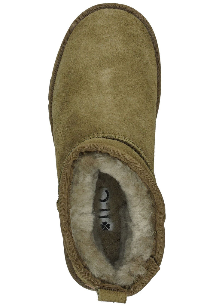ILC Stiefelette Leder Khaki Warmfutter
