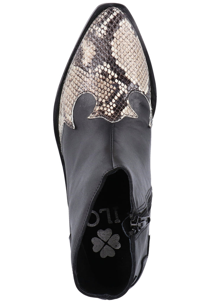 ILC Stiefelette Leder Schwarz