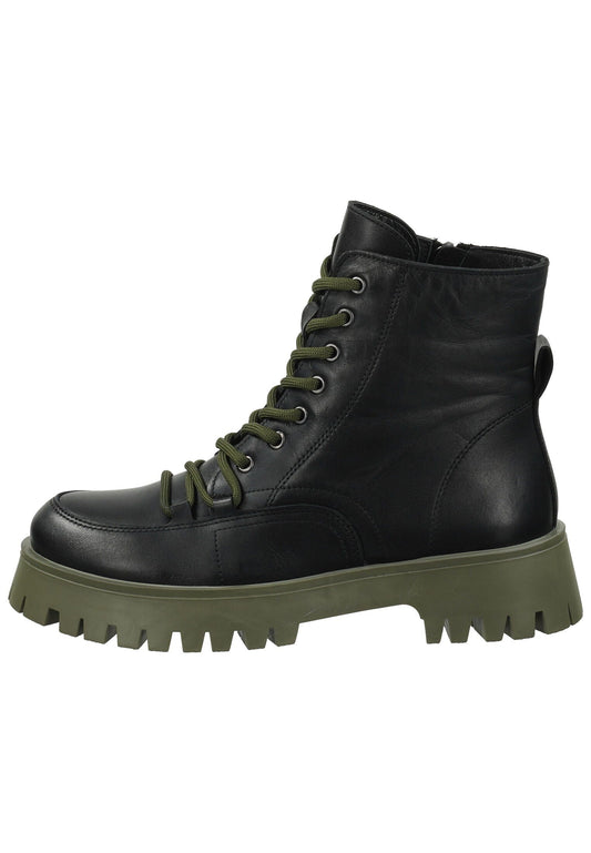 ILC Stiefelette Leder Schwarz Warmfutter