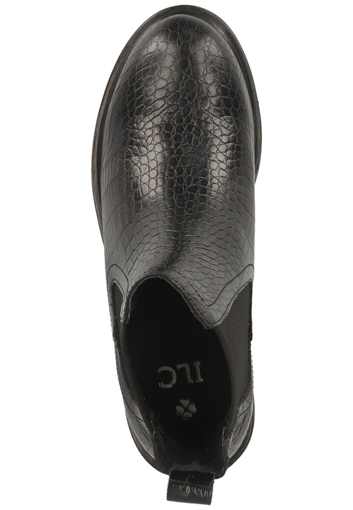 ILC Stiefelette Leder/Textil Schwarz