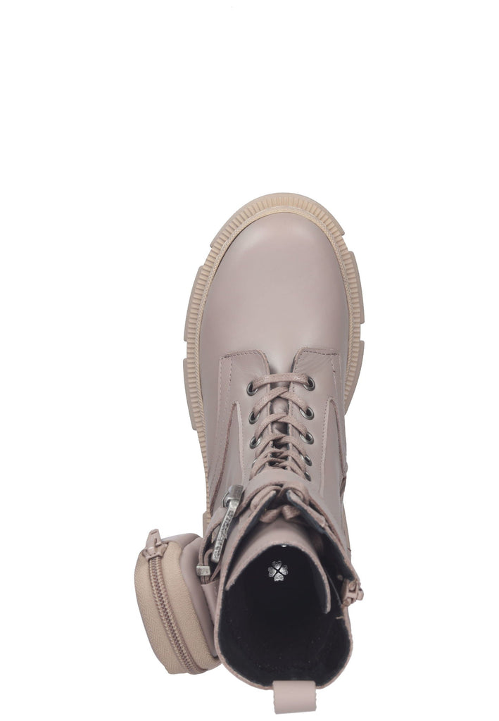 ILC Stiefelette Leder/Textil Taupe