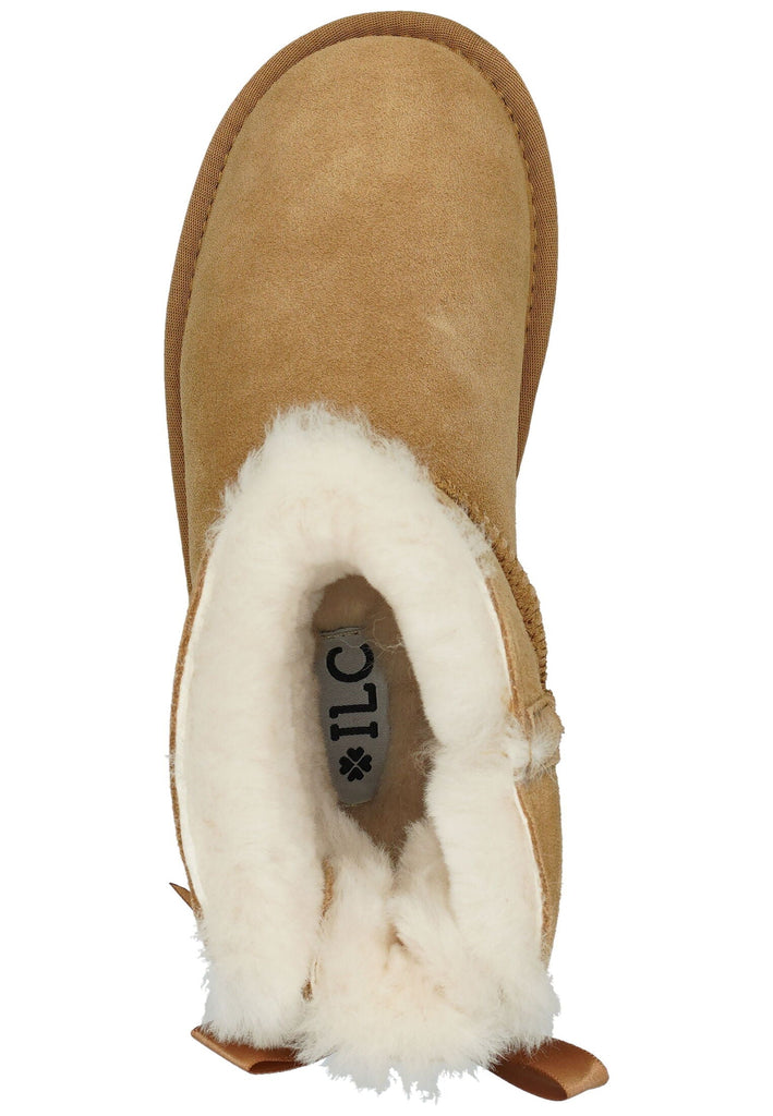 ILC Stiefelette Veloursleder Cognac Warmfutter