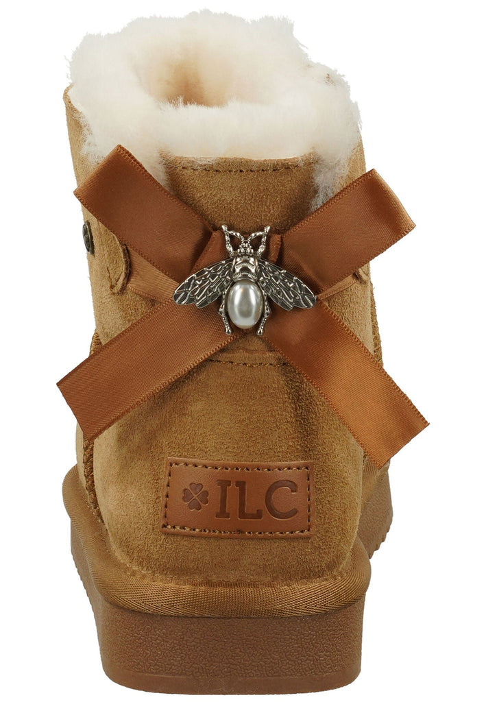 ILC Stiefelette Veloursleder Cognac Warmfutter