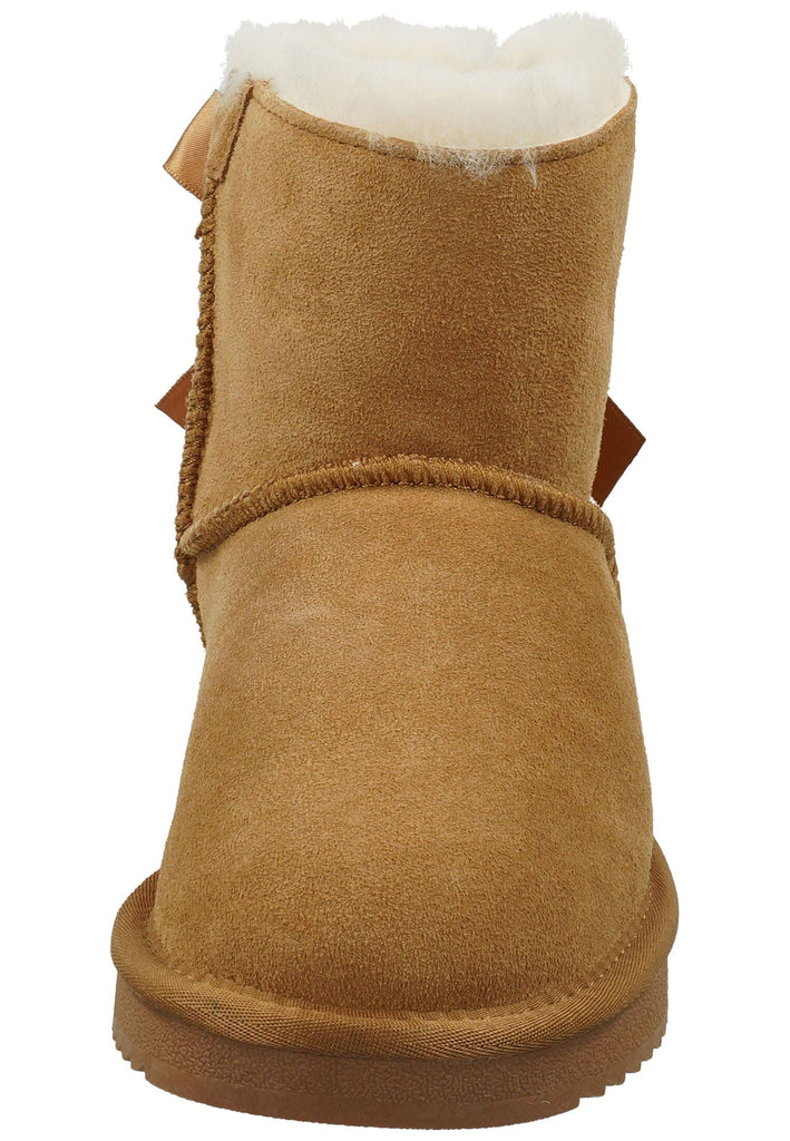 ILC Stiefelette Veloursleder Cognac Warmfutter