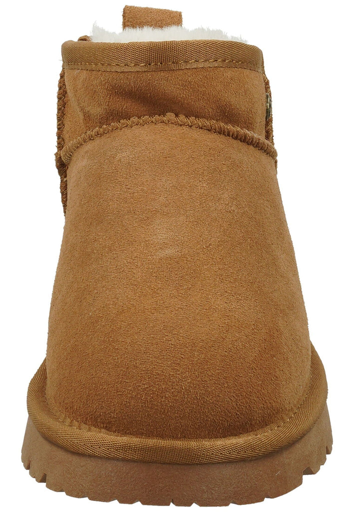 ILC Stiefelette Veloursleder Cognac Warmfutter