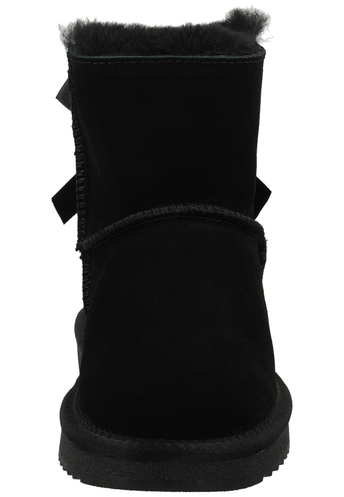 ILC Stiefelette Veloursleder Schwarz Warmfutter