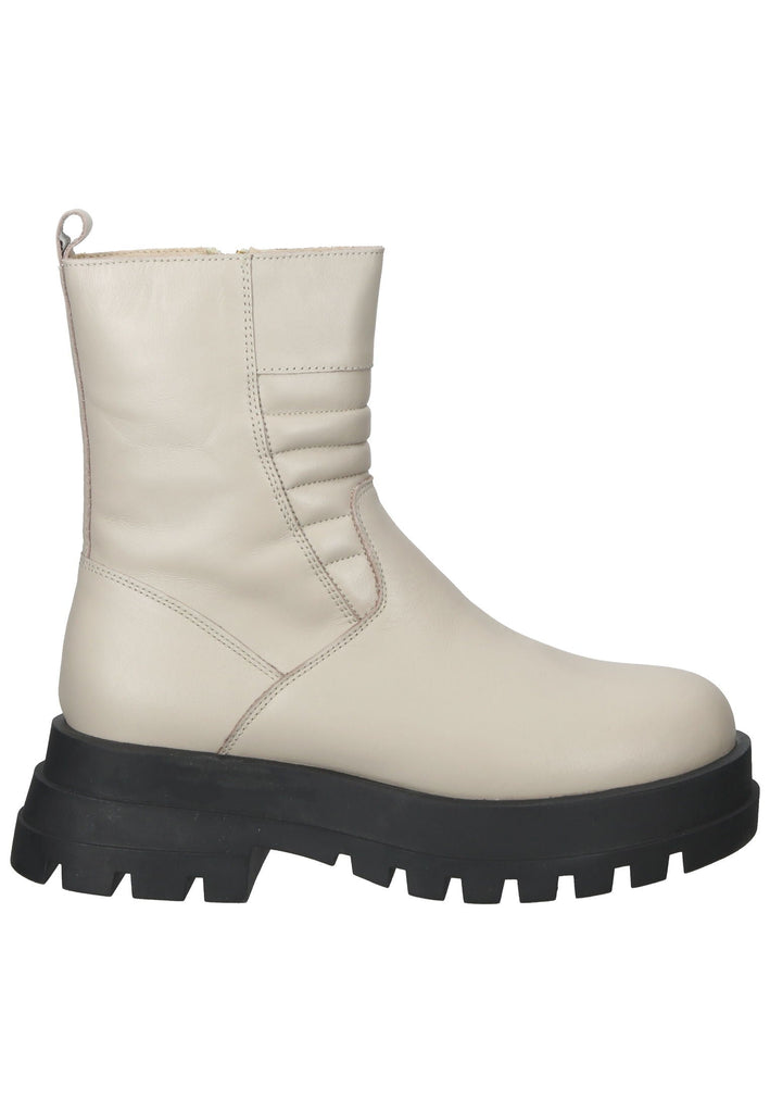 Stiefeletten ILC Stiefelette Leder Beige/Schwarz